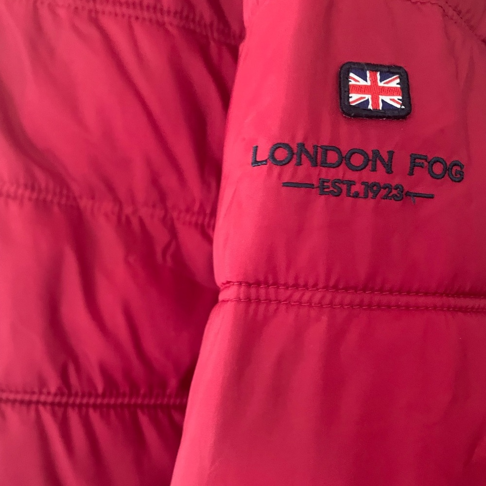 London Fog Mens Puffer Jacket in Vibrant RedPRICE DROP